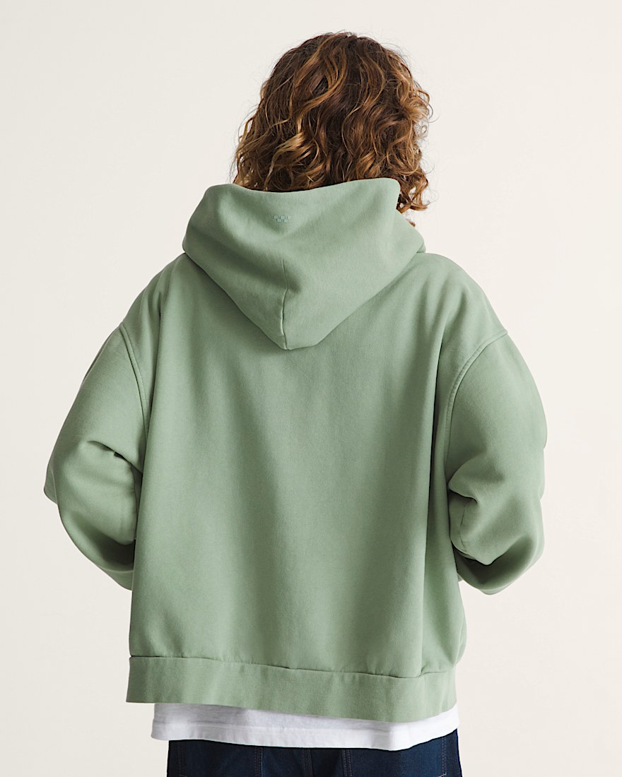 Premium Zip Hoodie VANS Grey Olive Green ALT3