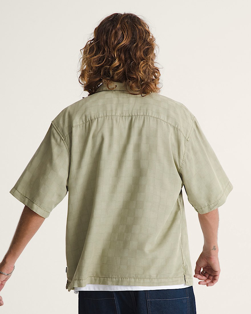 Van Doren Check Camp Shirt VANS Soft Sage Green ALT3