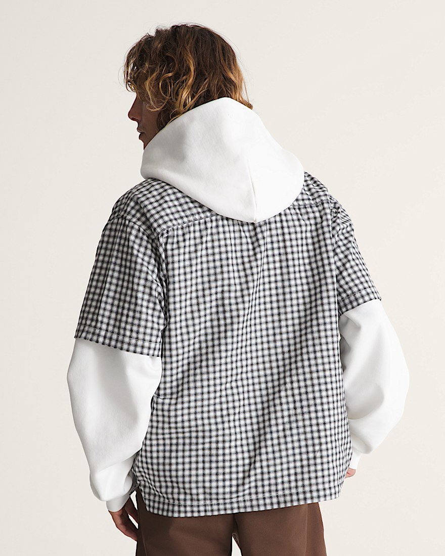 Larkspur Mini Plaid Shirt VANS White  Black ALT3