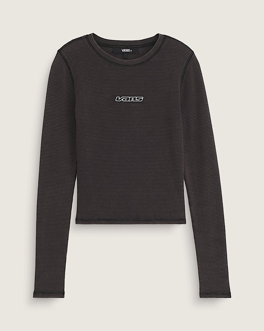 Teri Waffle Long Sleeve Shirt VANS Black HERO