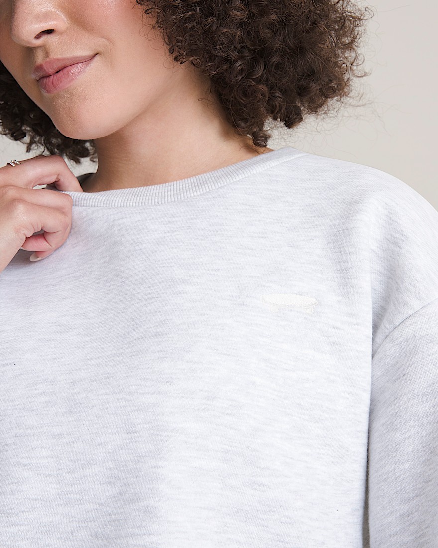 Salton Crew Sweatshirt VANS White Heather ALT4