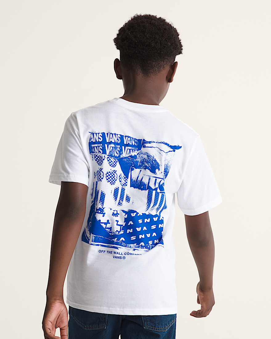 Kids Make A Mark TShirt VANS White ALT3
