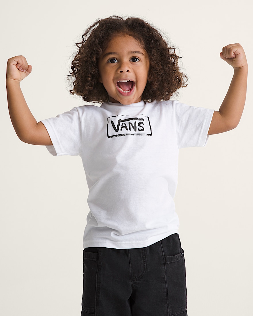 Little Kids Vans On Canvas TShirt VANS White ALT2