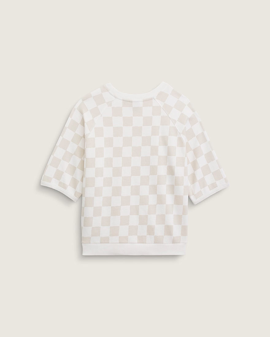 Classmate Check Sweatshirt VANS Egret White ALT1