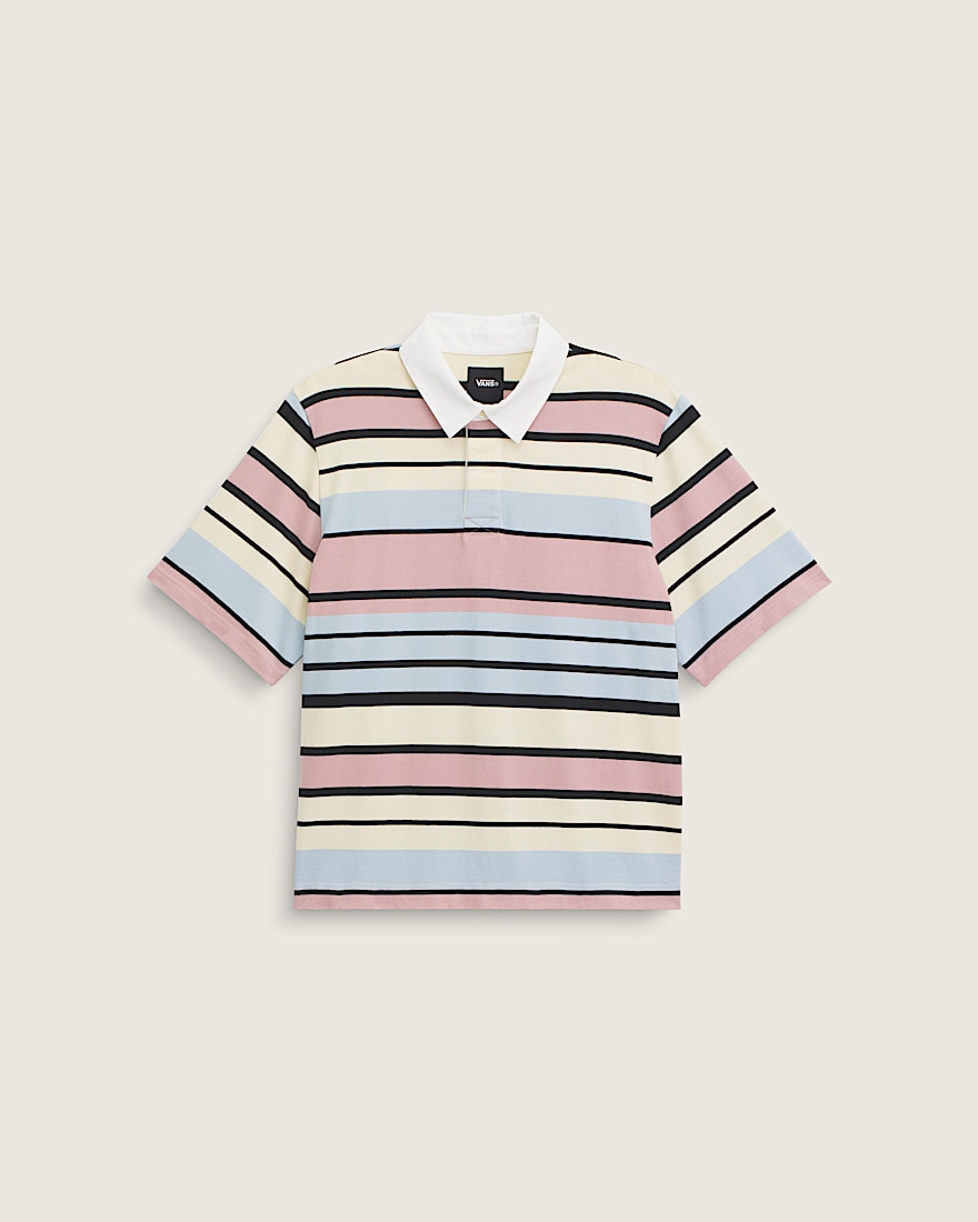 Rugby Shirt VANS Misty Mauve Red HERO