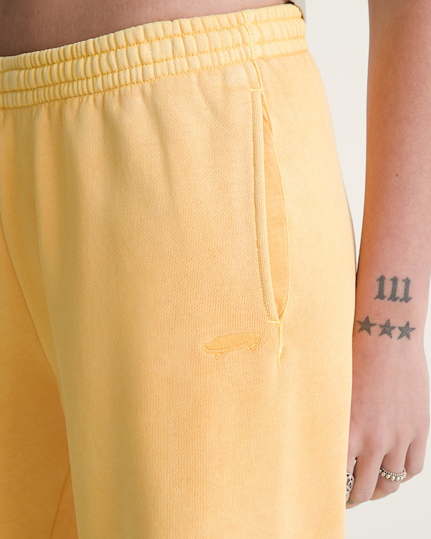 Salton Washed Straight Fleece Pants VANS Spicy Mustard Yellow ALT5