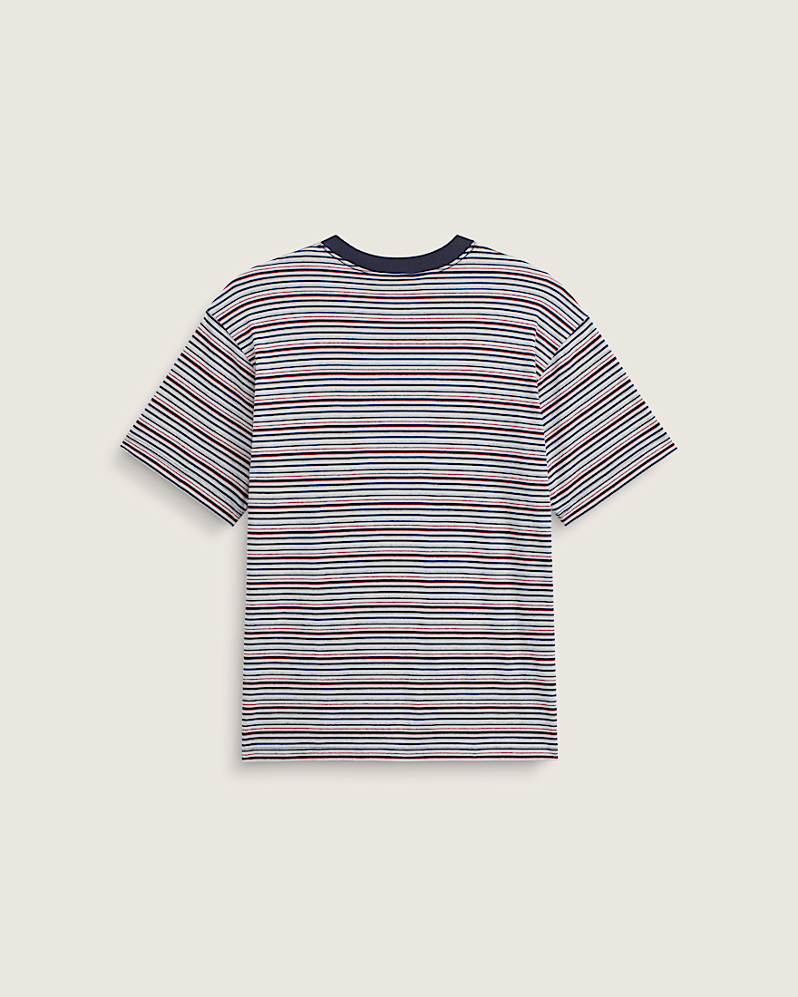 Cameron Stripe Knit Shirt VANS Parisian Night Blue  Cement Heather Grey ALT1