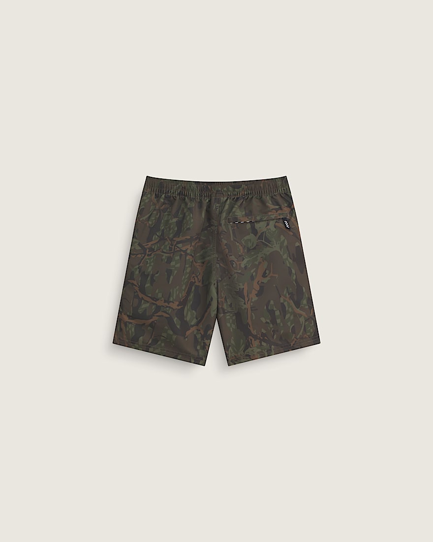 Kids Primary II Printed Elastic Boardshorts VANS Obsidian Fern Green ALT1