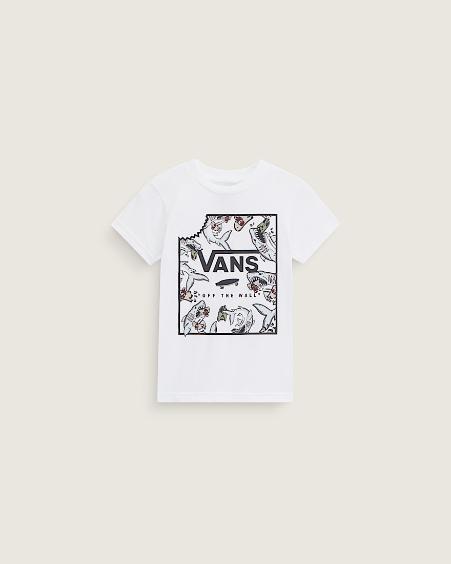 Kids Little Kids Shark Bite TShirt VANS White HERO