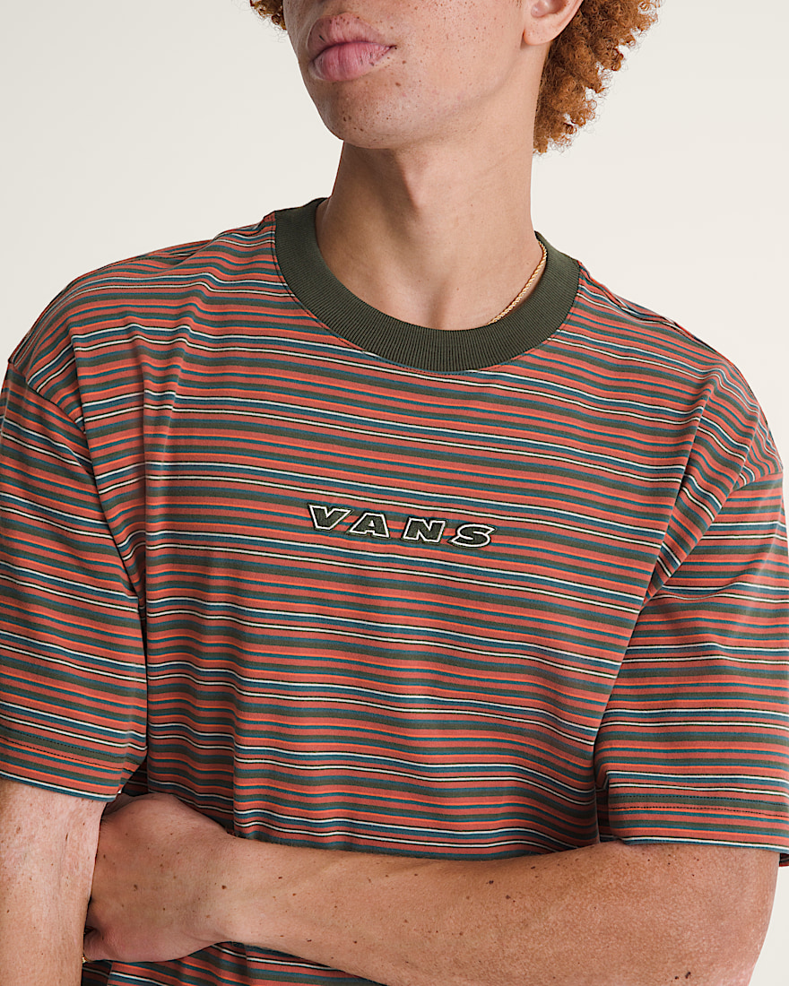 Cameron Stripe Knit Shirt VANS Obsidian FernLight Bronze ALT4