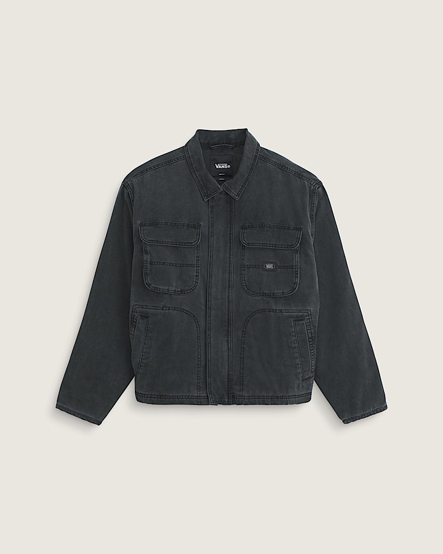 Umber Pigment Canvas Jacket VANS Black HERO