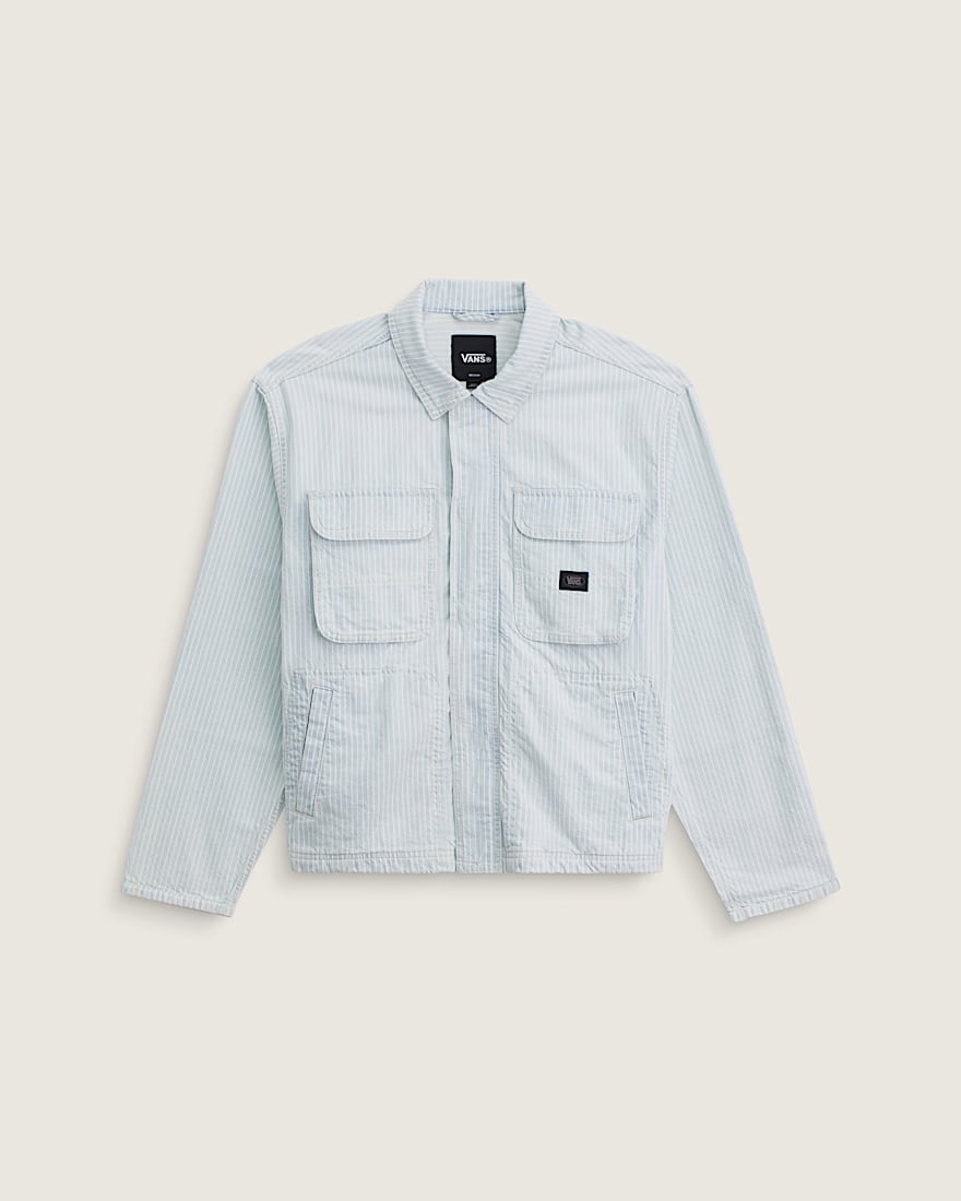 Umber Denim Stripe Jacket VANS Ice Stripe Blue HERO