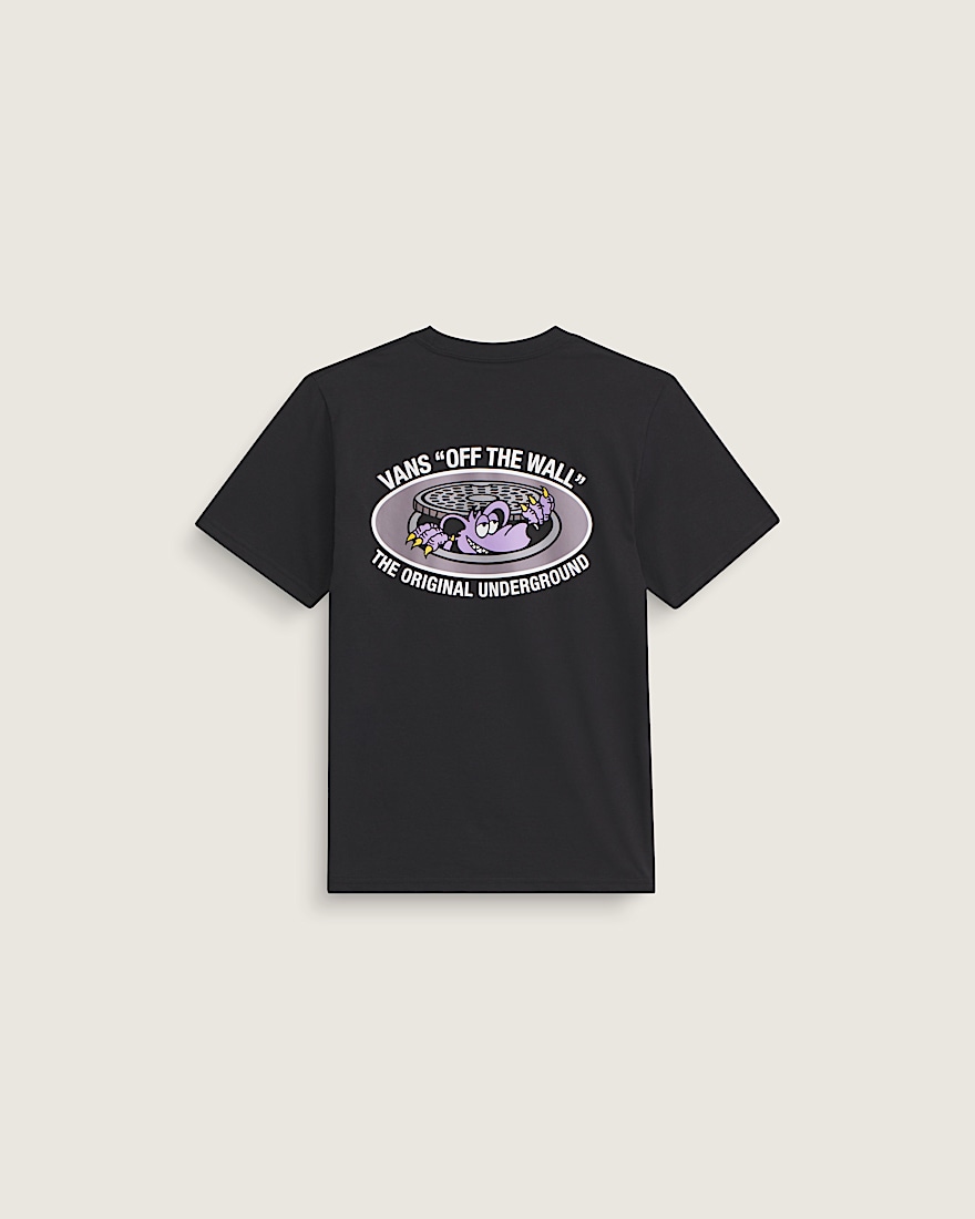 Tshirt Downside  Enfants VANS Noir HERO