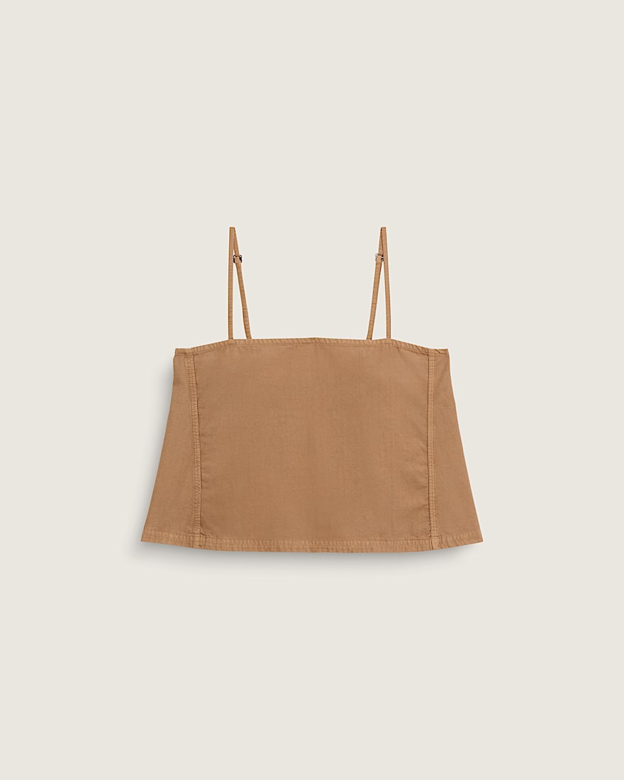 Crop Cami Tank Top VANS Dachshund Brown HERO