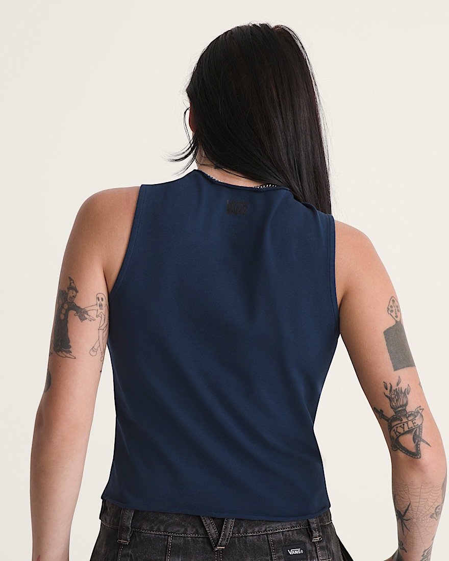 Mock Neck Tank Top VANS Dress Blues ALT3