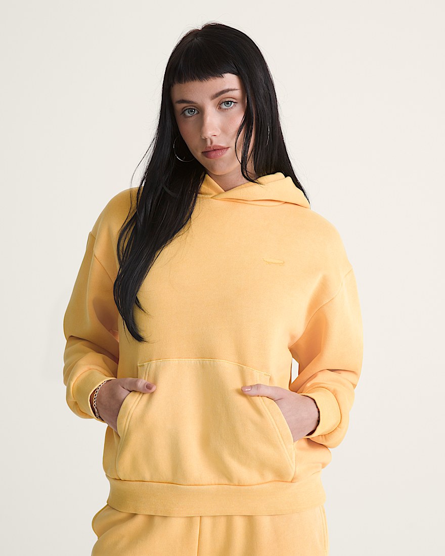Salton Washed Pullover Sweatshirt VANS Spicy Mustard Yellow ALT2