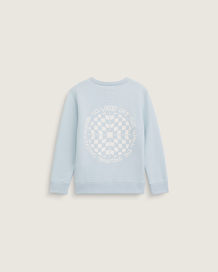 Little Kids Vertigo Vans Crew Sweatshirt VANS Dawn Mist Blue HERO