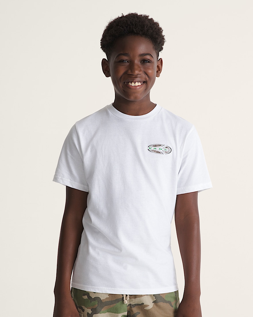 Kids Camo Oval TShirt VANS White ALT2