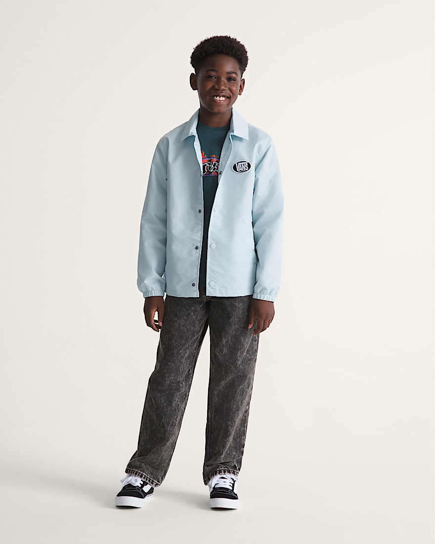 Kids Torrey Coaches Jacket VANS Dawn Mist Blue ALT4