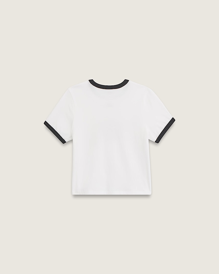 Kids Trademarked Ringer TShirt VANS White ALT1