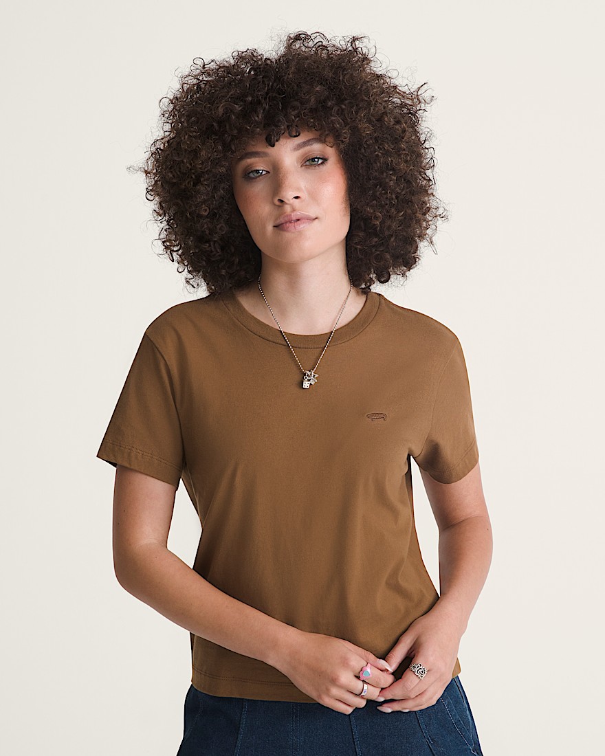 Salton Crew TShirt VANS Dachshund Brown ALT2