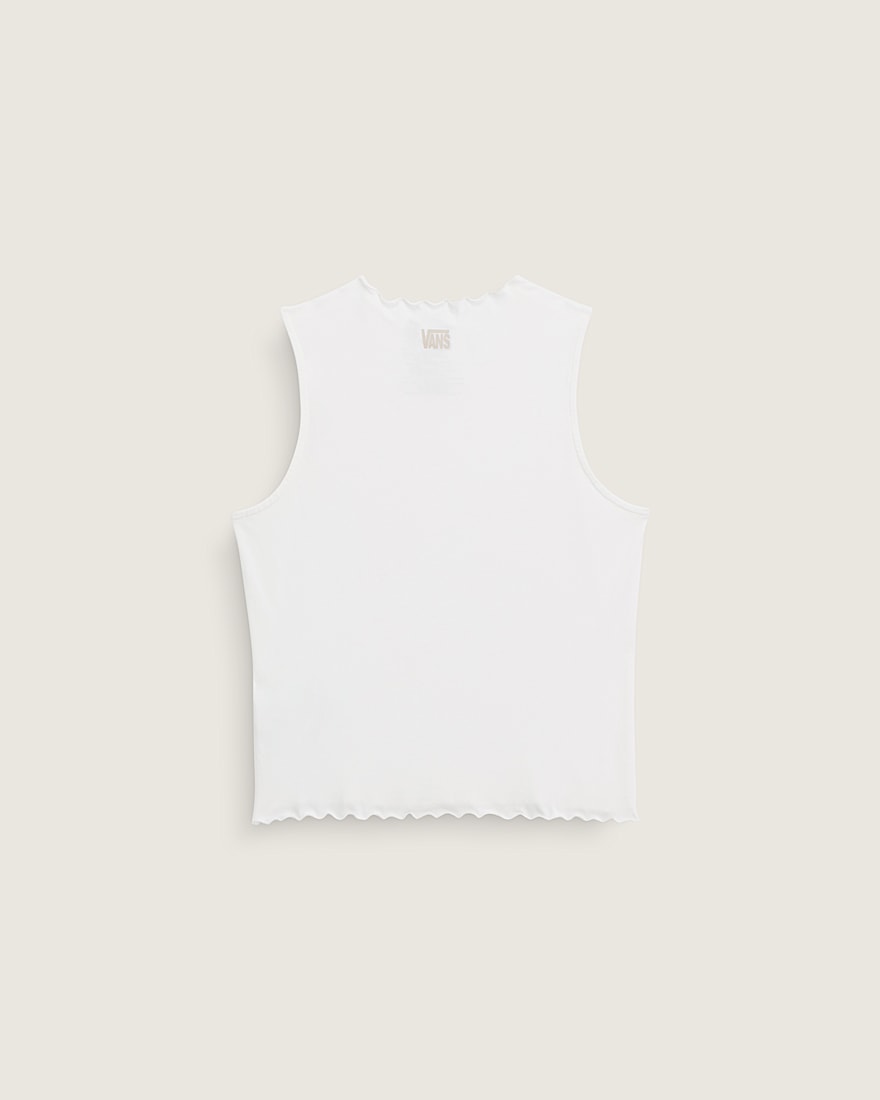 Mock Neck Tank Top VANS White ALT1