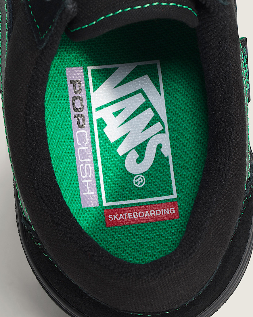 Skate Old Skool Shoe VANS Black  Green ALT4