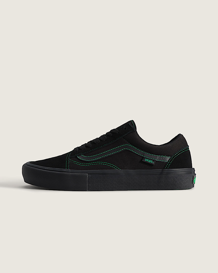 Skate Old Skool Shoe VANS Black  Green HERO