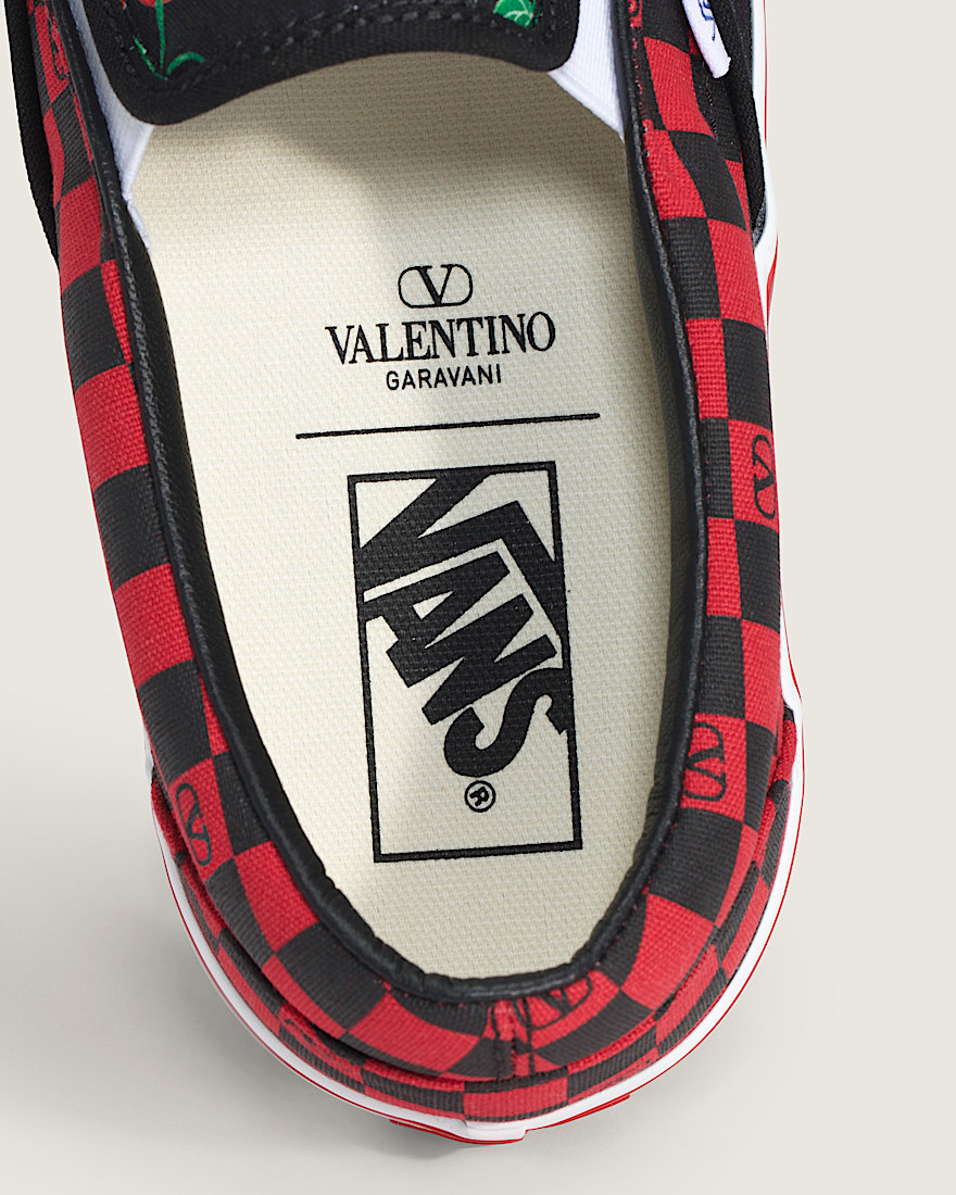 Valentino Garavani and Vans Classic Slip-On Checkerboard