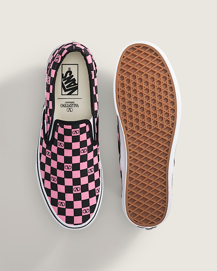 Valentino Garavani and Vans Classic Slip-On Checkerboard