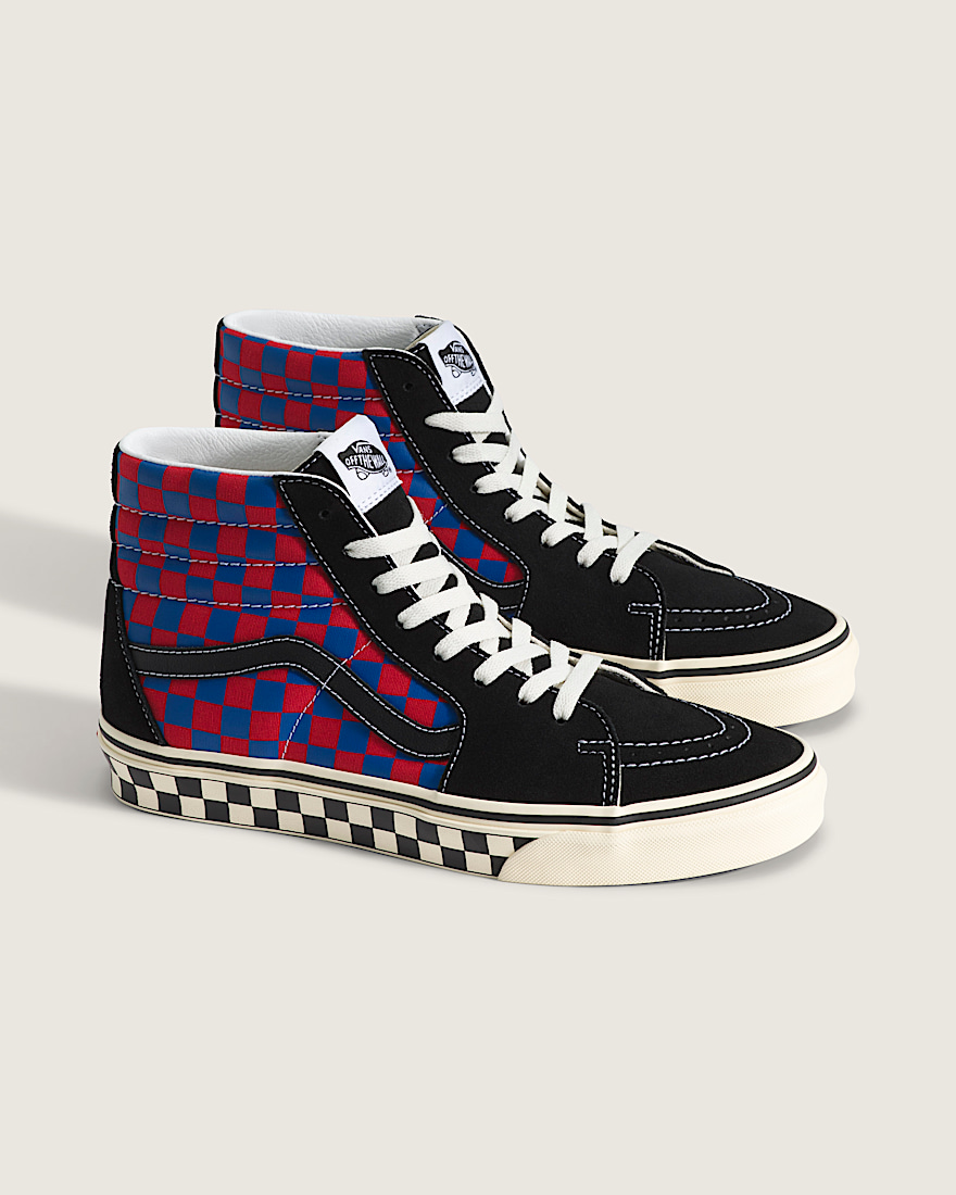 Sk8Hi Shoe VANS Red  Blue ALT1