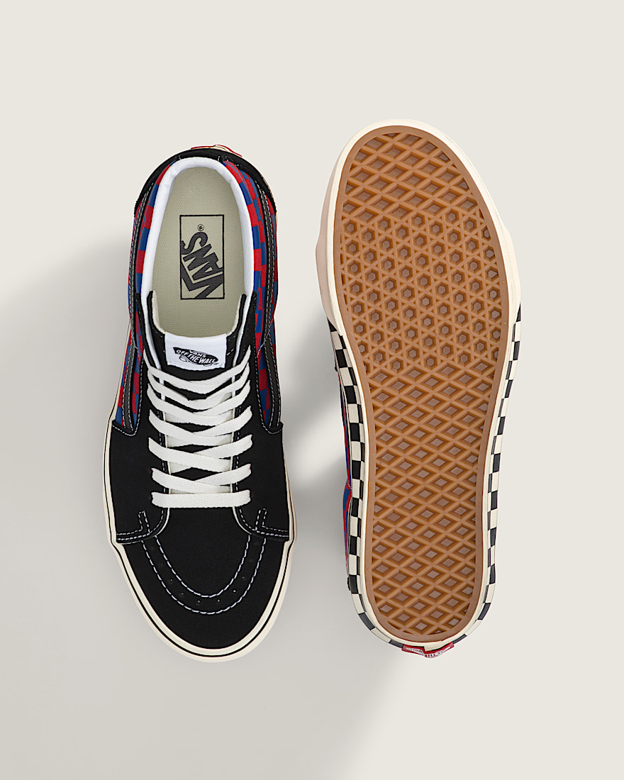 Sk8Hi Shoe VANS Red  Blue ALT2