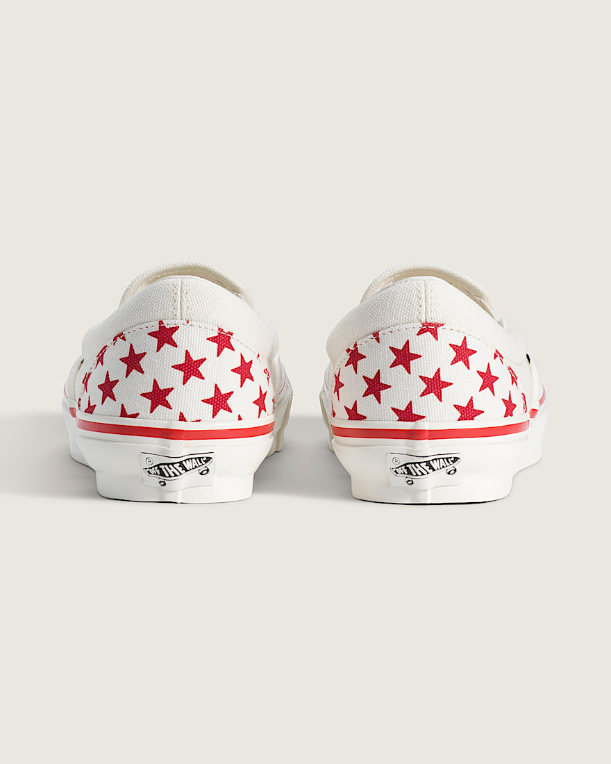 Premium Classic SlipOn Shoe VANS Racing Red  Marshmallow White ALT3