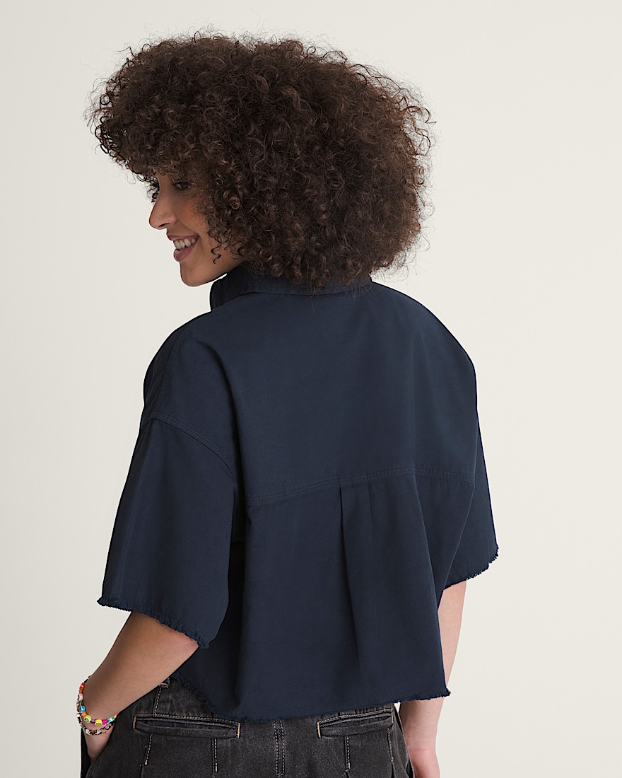 Crop Shirt VANS Parisian Night Blue ALT3