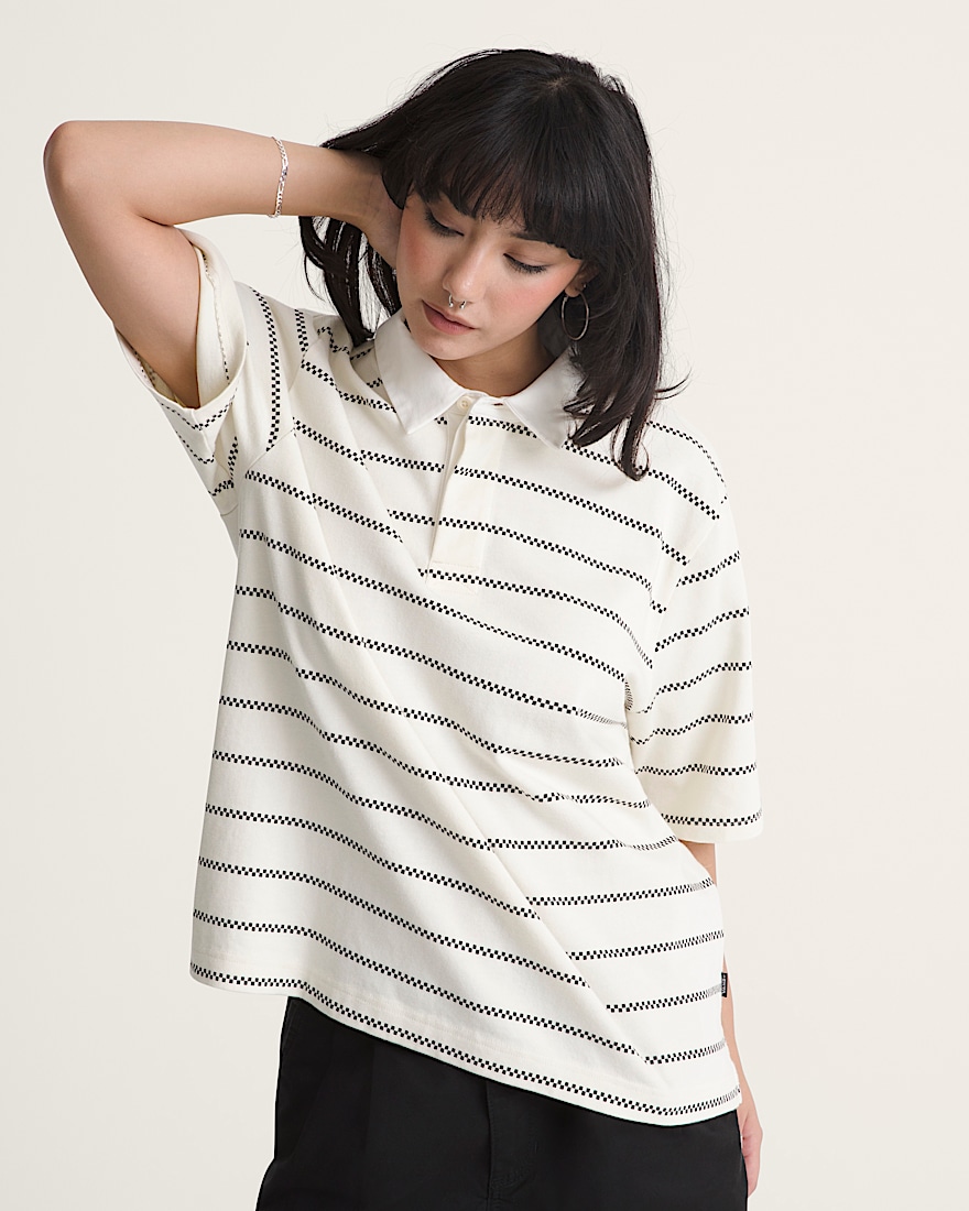 Rugby Shirt VANS Marshmallow White ALT2