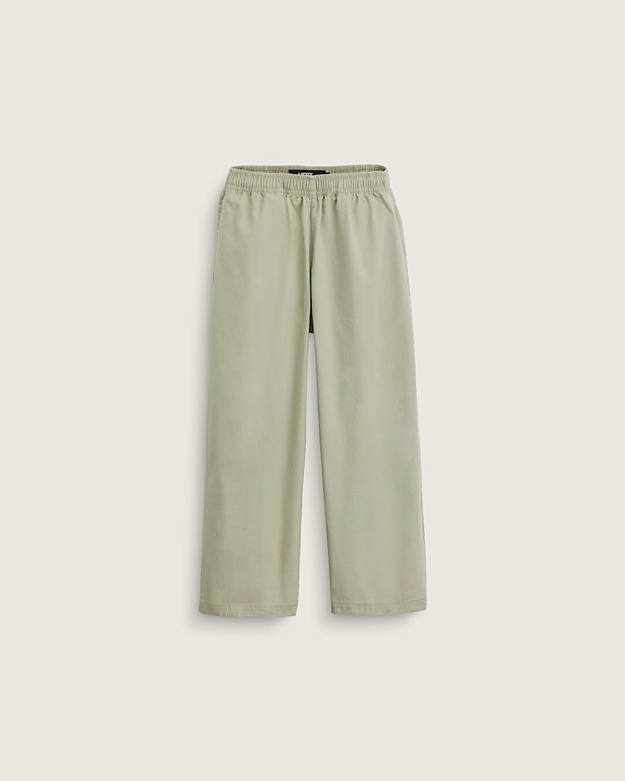 Little Kids Liam Elastic Waist Pants VANS Soft Sage Green HERO