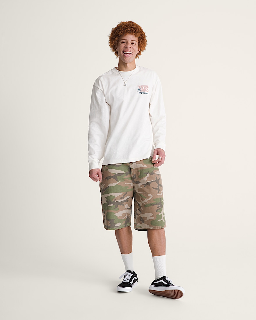 Drill Chore Loose Shorts VANS Vintage Camo Green ALT3