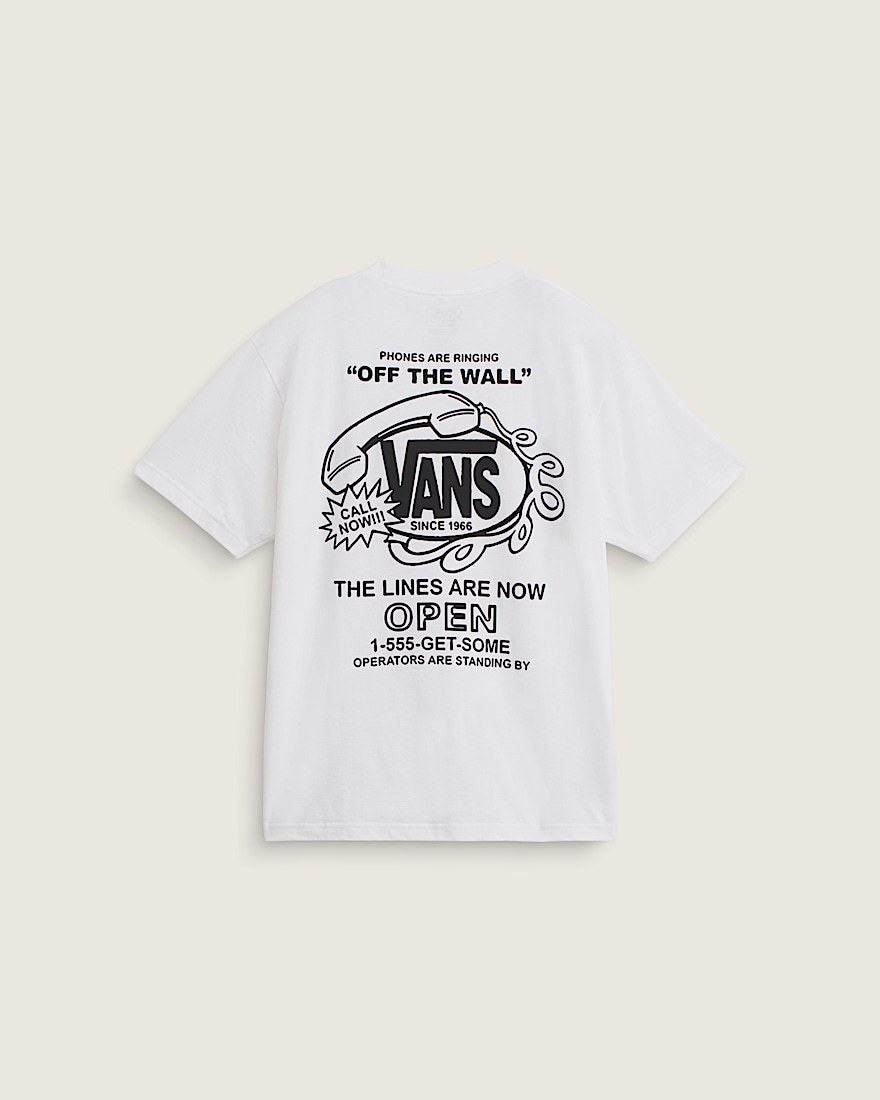Hot Lines TShirt VANS White HERO