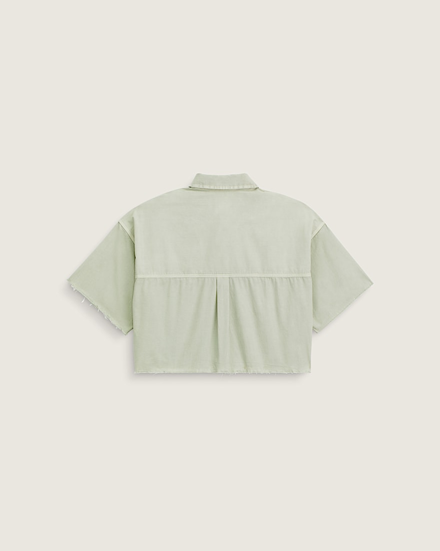 Crop Shirt VANS Soft Sage Green ALT1