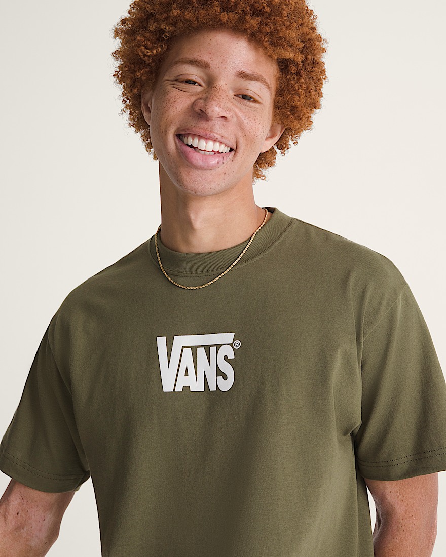 Stretch Logo TShirt VANS Mossy Olive Green ALT4