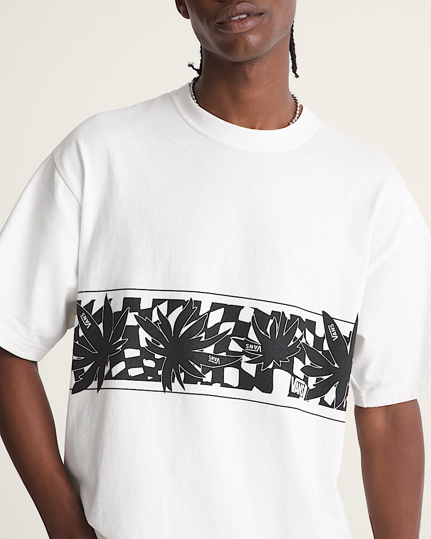 Palm Leaf TShirt VANS Egret White ALT4