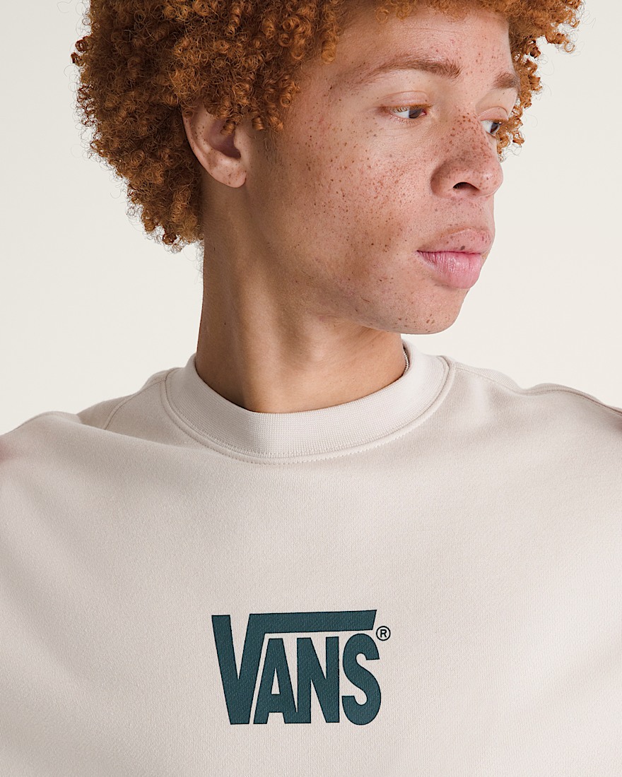 Stretch Logo Crew Sweatshirt VANS Oatmeal Beige ALT4