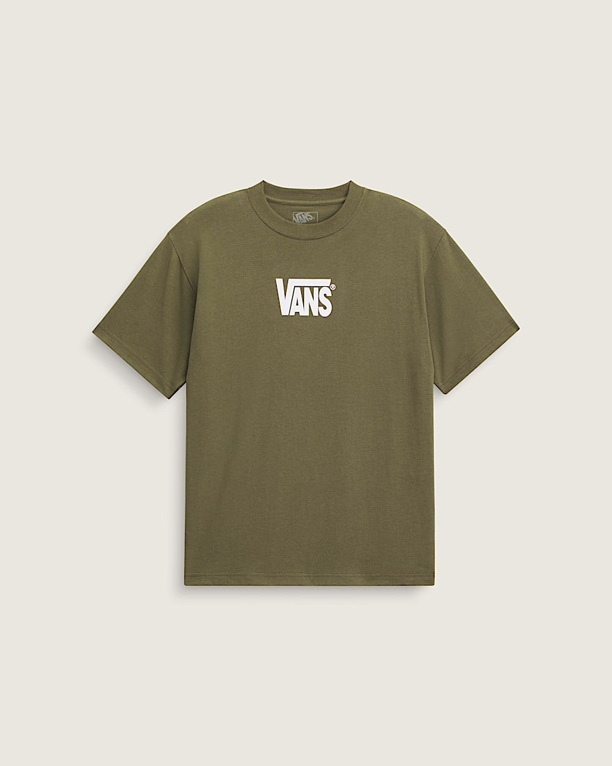 Stretch Logo TShirt VANS Mossy Olive Green HERO
