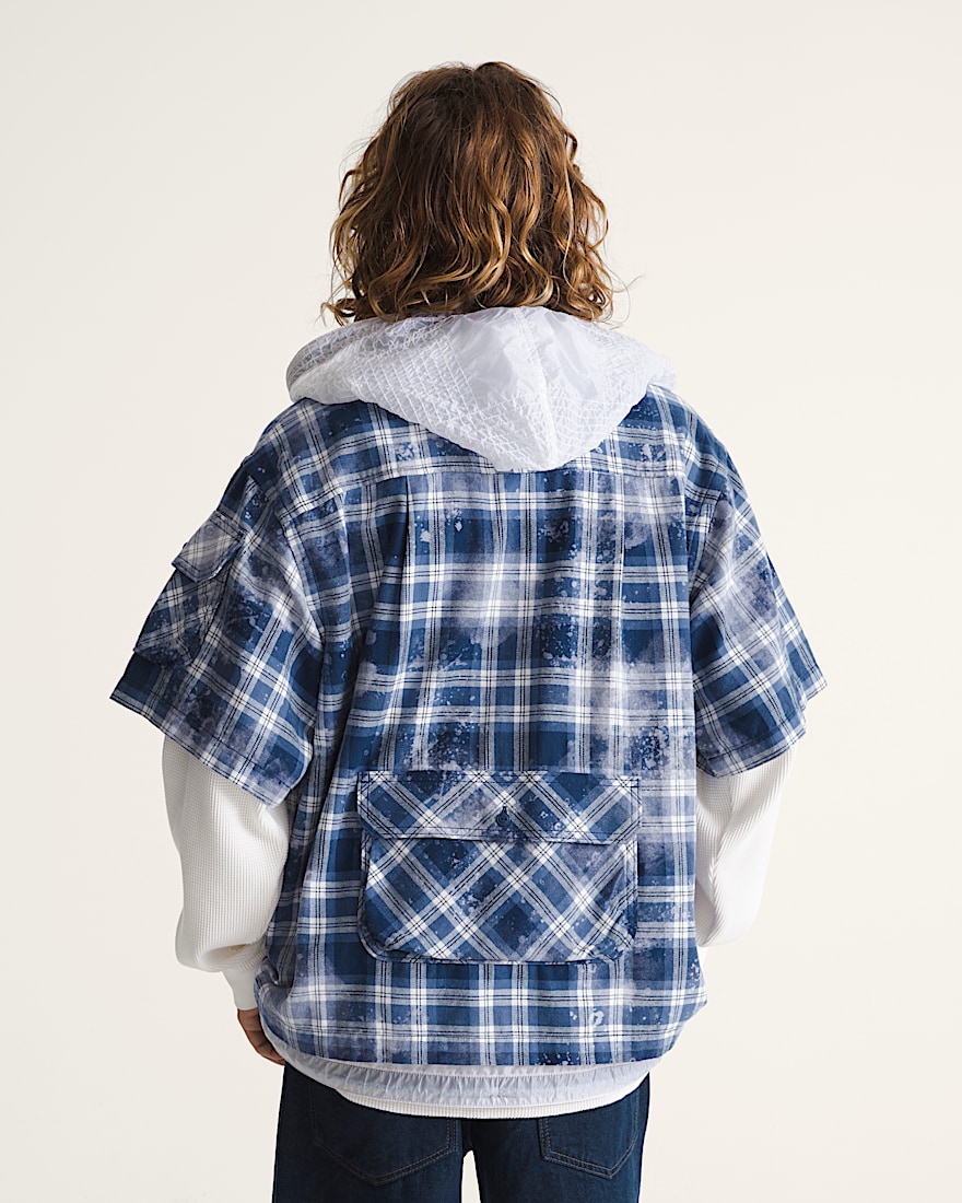 OTW by Vans X TDC Double Layered Shacket VANS Deep Indigo Blue ALT3