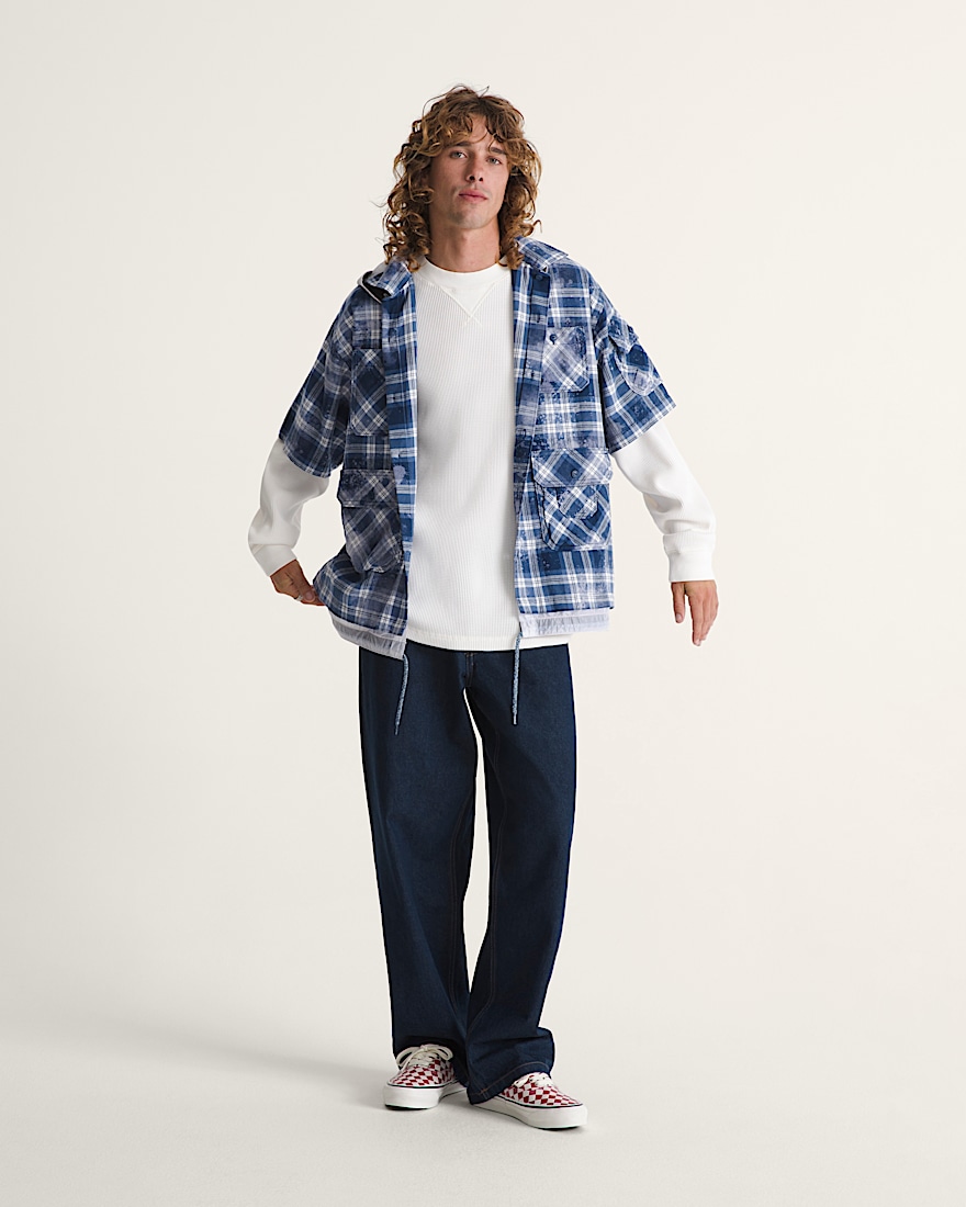 OTW by Vans X TDC Double Layered Shacket VANS Deep Indigo Blue ALT4