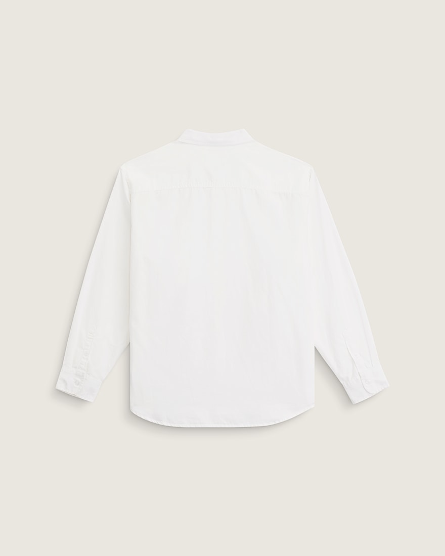 Lawson Solid Oxford Long Sleeve Shirt VANS White ALT1