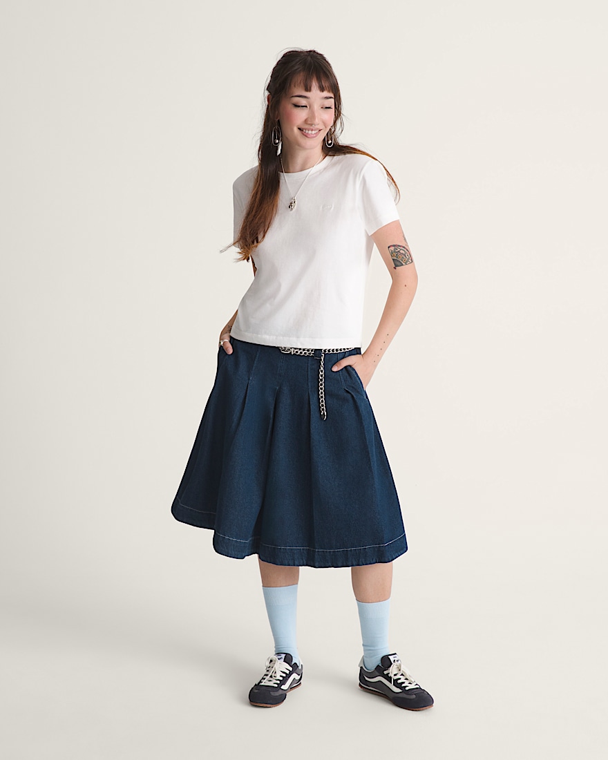Authentic Chino Denim Skirt