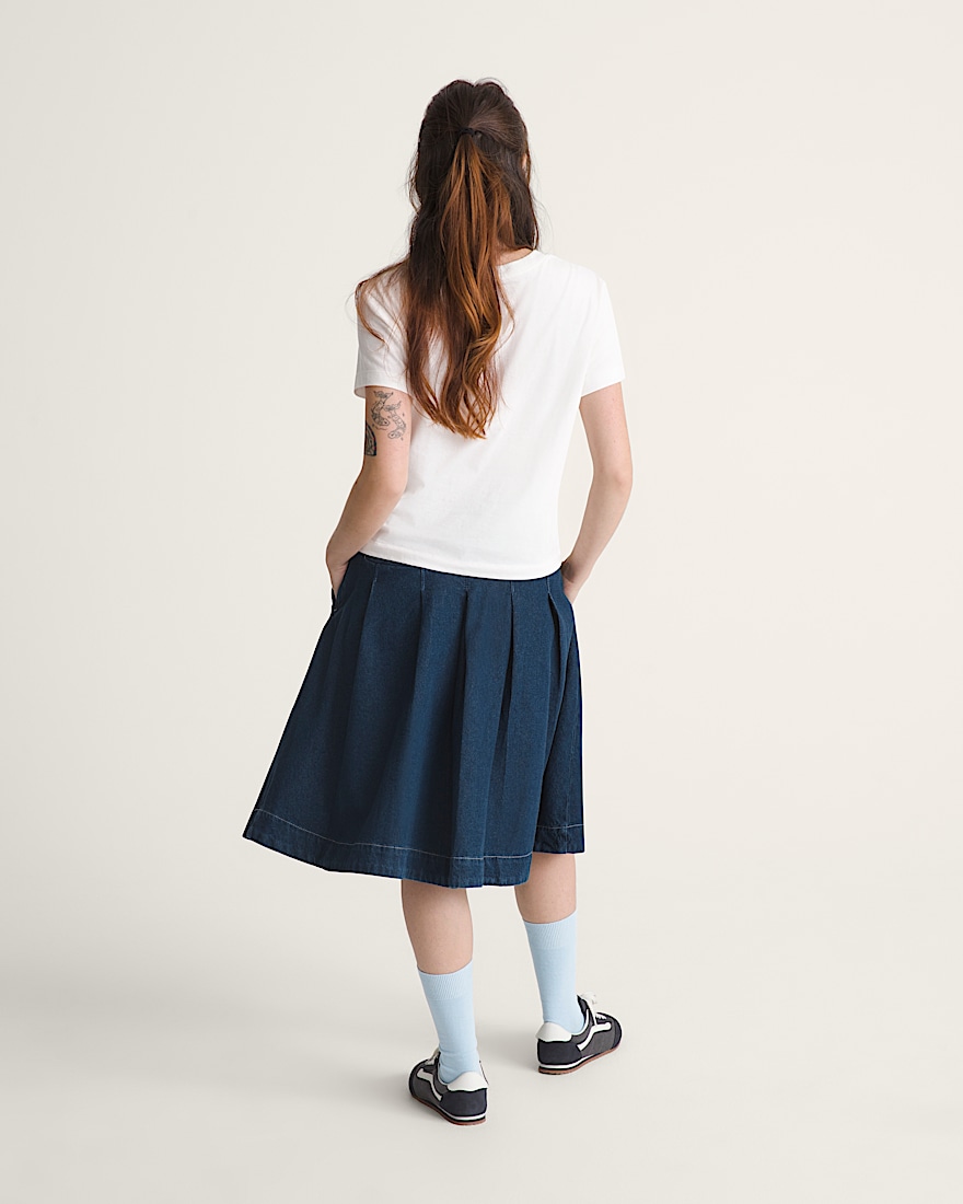 Authentic Chino Denim Skirt
