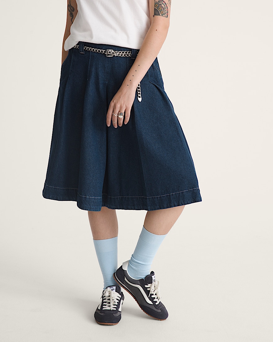 Authentic Chino Denim Skirt - 1