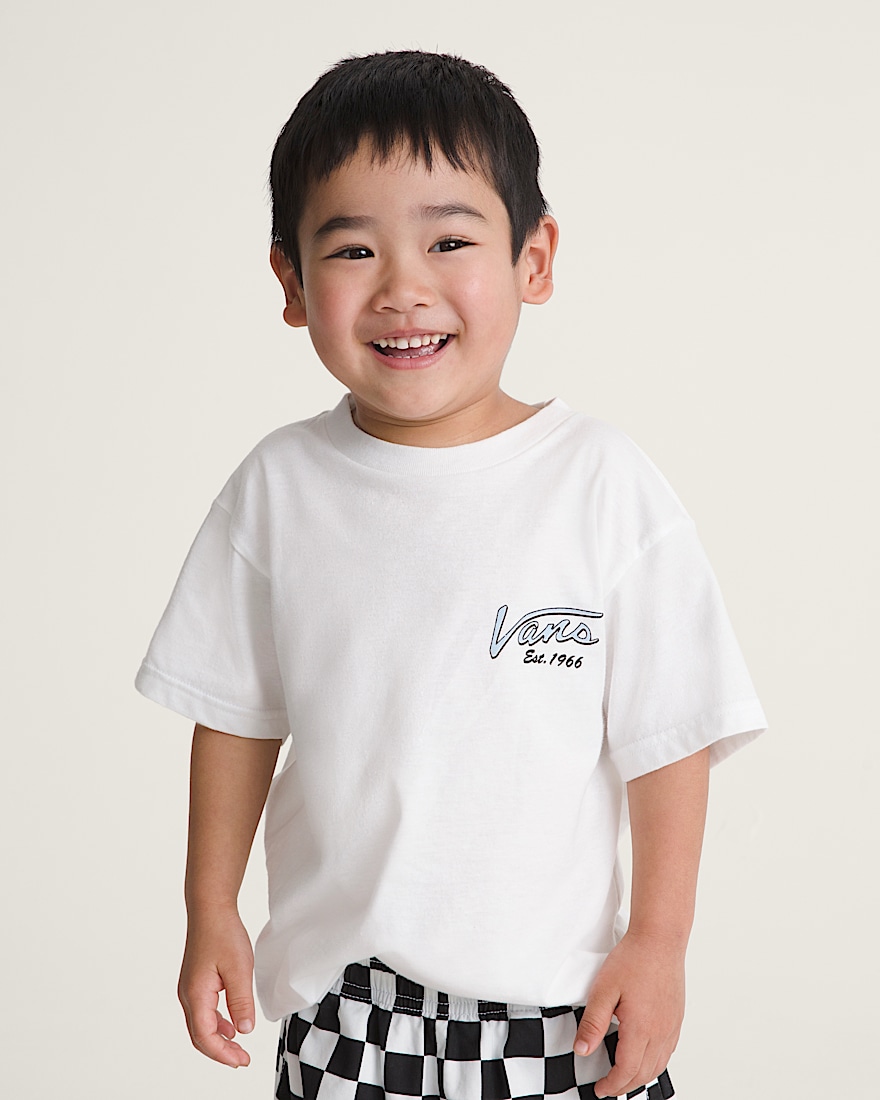 Little Kids Surfing Til Extinction TShirt VANS White ALT2